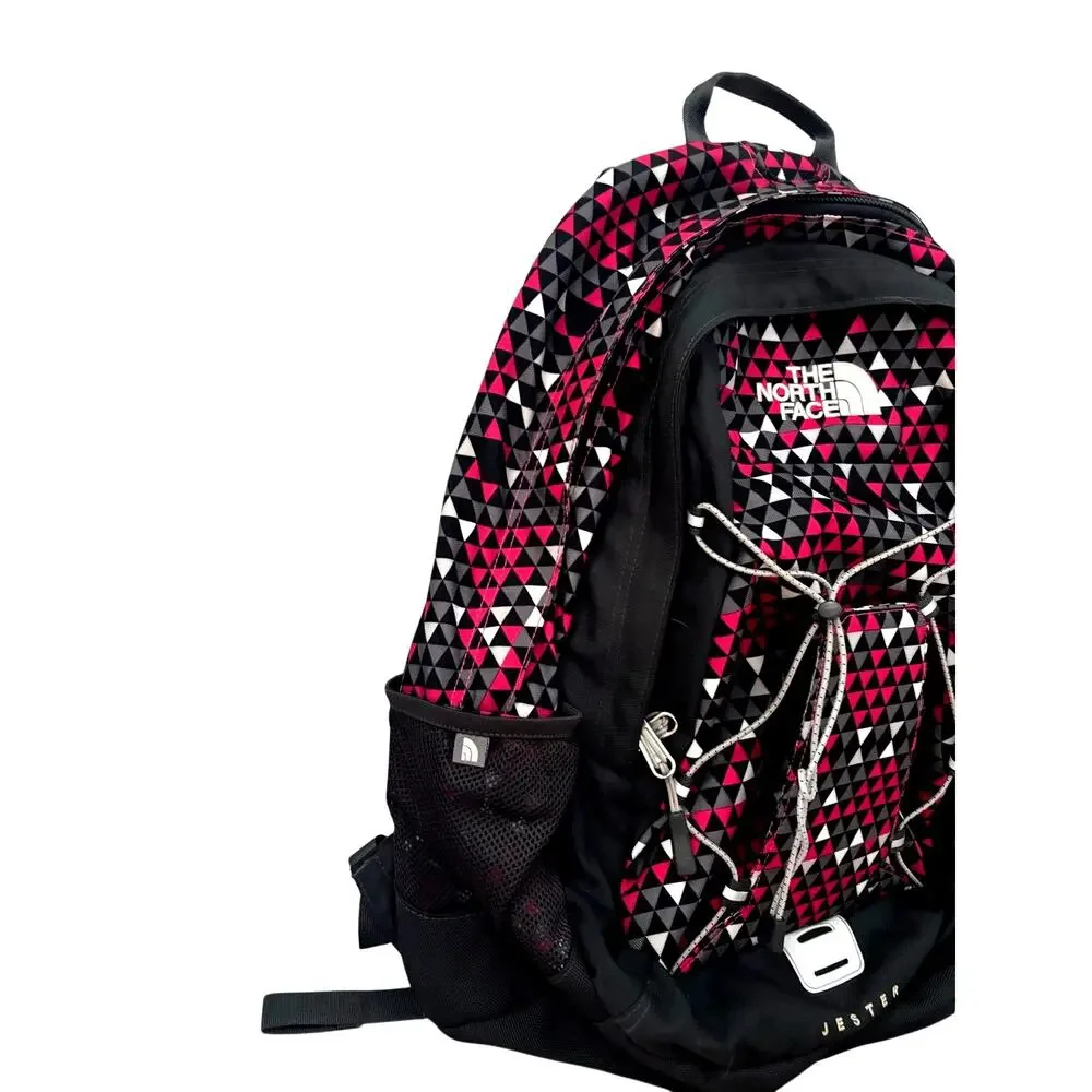 The North Face Jester Backpack Black & Pink Honeycomb Geo Women's